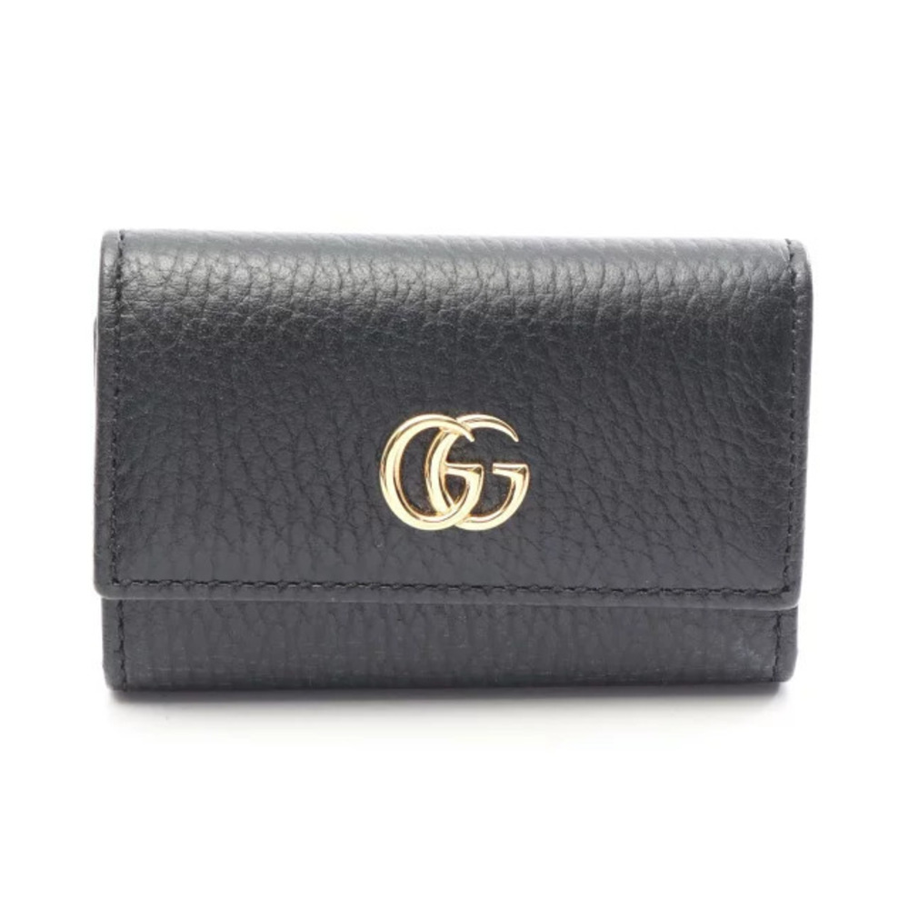 Gucci GG Marmont Case Leather Black